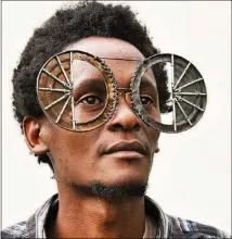  ?? CONTRIBUTE­D BY ANTONY WACHIRA ?? Kenyan artist Cyrus Kabiru wears one of his “C-Stunner” creations.