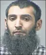  ??  ?? SAYFULLO SAIPOV Allegedly ISIS-inspired.