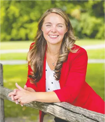  ?? ERROL MCGIHON ?? Jenna Sudds, the city councillor for Kanata North, will be the Liberal candidate in Kanata-Carleton when the next federal election is called, which is expected soon.