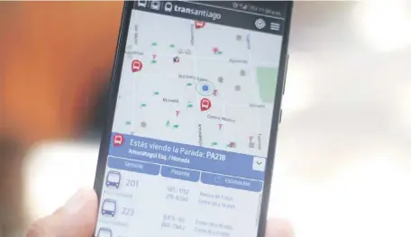  ?? AGENCIAUNO ?? La app facilitará el viaje de los usuarios del transporte público