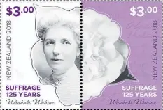  ??  ?? The new stamp release to mark Women’s Suffrage.