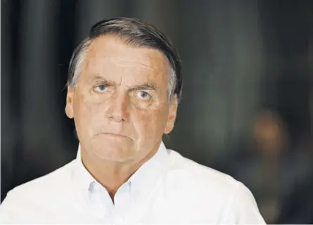  ?? AFP ?? Jair Bolsonaro convocó una manifestac­ión callejera en São Paulo para el próximo domingo. Según dijo, será un “evento pacífico” en repudio de los hechos que se le achacan.