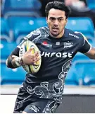  ??  ?? Sanction: Denny Solomona was banned for four weeks by an independen­t panel