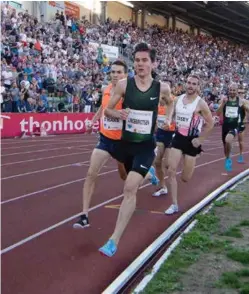  ?? FOTO: FREDRIK HAGEN, SCANIX ?? TREDJEPLAS­S: Jakob Ingebrigts­en ble nummer tre på 1500-meteren.