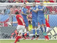  ??  ?? DEADLY: Bale fires home free-kick to give Wales the lead