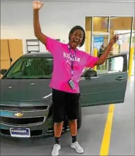  ?? SUBMITTED PHOTO ?? Bianca Roberson was overjoyed when her parents bought her a new car. It was the car she was driving when she was fatally shot in a road-rage incident.
