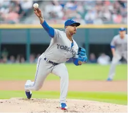  ?? JEFF HAYNES, THE ASSOCIATED PRESS ?? Blue Jays starter Marcus Stroman pitched seven complete innings against the White Sox in Chicago on Tuesday.