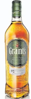  ??  ?? Grant’s Sherry Cask Tipo: Blended escocés
Caracterís­ticas: Aroma a cáscaras cítricas dulces, con cuerpo suave y leves notas a te de naranja y un final de frutos secos. Precio: entre $400 y $690.