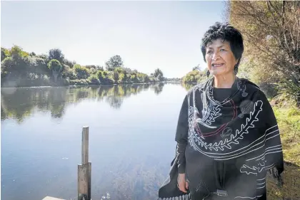  ?? Photo / Warren Buckland ?? Aki Paipper of Kohupa¯ tiki Marae standing on her awa Ngaruroro Moko-tu¯ -a¯ -raro-ki-Rangatira, commonly referred to as the Clive River.