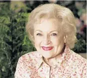  ?? MATT SAYLES/AP ?? Actress Betty White poses for a portrait in Los Angeles on June 9, 2010. White will turn 100 on Jan. 17.