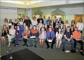  ?? PHOTO COURTESY MADISON-ONEIDA BOCES ?? Madison-Oneida BOCES inducted 46students into the National Technical Honor Society on Tuesday, March 20, 2018.