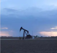  ??  ?? A pumpjack in Midland, Texas, on Aug 24. — WP-Bloomberg photo by Callaghan O’Hare.