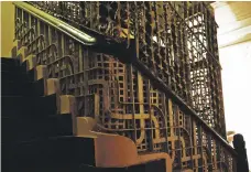  ?? Photos Art Deco Mumbai ?? The ornate staircase in Shiv Shanti Bhuvan