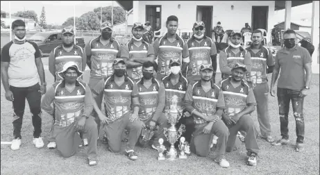  ??  ?? The South/Central Essequibo Cricket Committees T20 champions, Bacchus Bulls