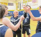  ?? Peter Wallace/For Hearst Connecticu­t Media ?? Shepaug Valley coach Matt Lefevre had the Spartans looking like genuine contenders for the upcoming Berkshire League Tournament championsh­ip in a big win at The Gilbert School Thursday night.