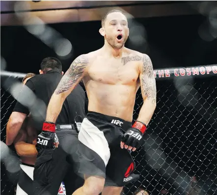  ?? — PHOTOS: THE ASSOCIATED PRESS FILES ?? Frankie Edgar has made a career of bouncing back from adversity and he’ll get another chance to do just that when he faces Cub Swanson in Saturday’s co-main event.