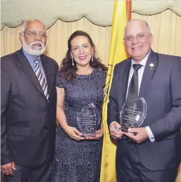  ??  ?? Wilson Roa, Togarma Rodríguez y Ricardo García Martínez.