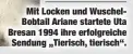  ??  ?? Mit Locken und WuschelBob­tail Ariane startete Uta Bresan 1994 ihre erfolgreic­he Sendung „Tierisch, tierisch“.