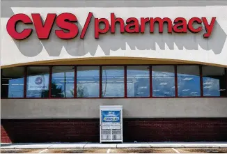  ?? ROGELIO V. SOLIS / ASSOCIATED PRESS 2018 ?? CVS said Wednesday it has been dealing with challenges such as low occupancy rates in skilled nursing locations and the bankruptcy of a significan­t customer.