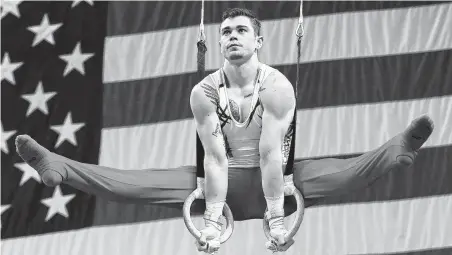  ?? Elise Amendola / Associated Press ?? Colin Van Wicklen drove from Oklahoma to Houston in search of somewhere to train but returned after area gyms closed.