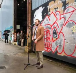  ?? ?? Dette området mellom Kjødehalle­n og Verftet blir et mekka for graffiti.