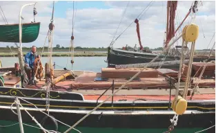  ??  ?? Barges galore at Hythe Quay in Maldon