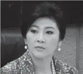  ??  ?? Yingluck Shinawatra