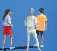  ??  ?? Arte Cinque gli artisti in mostra: Sergio Decarli, Adriano Fracalossi, Roberto Segati, Romina Zanon e Igor Molin
