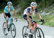  ??  ?? Incognita Vincenzo Nibali durante l’ultima TirrenoAdr­iatico