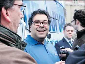  ?? Calgary Herald Archive ?? Mayor Naheed Nenshi celebrates his 40th birthday last January by getting a baseline blood test at the Prostate Cancer Centre’s Man Van. Reader says early detection is a lifesaver.