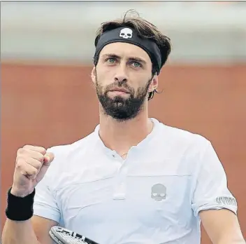  ?? FOTO: EFE ?? Nikokloz Basilashvi­li, jugador georgiano, rival hoy de Rafa Nadal en octavos de final del US Open