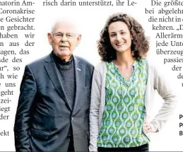  ?? JÜRGEN FUCHS ?? Pfarrer Wolfgang Pucher und Amrita Böker