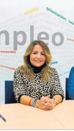  ??  ?? La concejala de Empleo, Laura Moreno, durante la rueda de prensa.