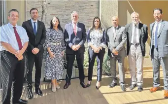  ?? ?? Embajadore­s europeos y el ministro de la Embajada de EE.UU. se reunieron con Kattya González.