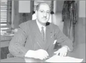  ??  ?? THE COMMERCIAL APPEAL FILES Goldsmith’s Department Store executive Jack Goldsmith at his desk in 1945. By 1978 Goldsmith’s occupied 800,000 square feet of retail space. The downtown location closed in 1993.