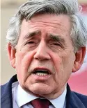  ??  ?? Challenge: Gordon Brown