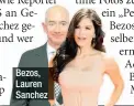  ??  ?? Bezos, Lauren Sanchez