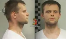  ?? ITALIAN POLICE PHOTO ?? Police say Lukasz Pawel Herba, a Polish citizen with British residency, has been arrested in a suspected kidnapping for extortion purposes.