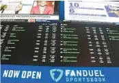  ?? STAFF FILE ?? The FanDuel Sportsbook at Live! Casino & Hotel Maryland launched sports betting on Dec. 10, 2021.