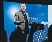  ?? Jerome Adamstein Los Angeles Times ?? ELON MUSK, head of Tesla, quit Trump’s advisory councils over the decision to withdraw from the Paris accord knowing he had the support of his customers.