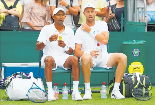  ??  ?? Raven Klaasen (left) and Michael Venus have developed into a formidable doubles combinatio­n this year.