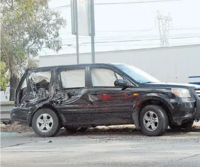  ?? / LUIS LUÉVANOS ?? Carambola causó caos en la 57 a la altura de San Gil