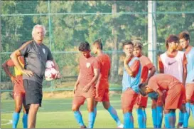  ?? HT ?? After the loss to USA, India coach Luis Norton De Matos and his boys will be keen to make amends.