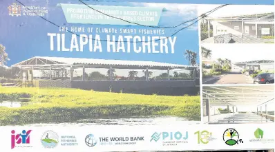  ?? PHOTO BY CHRISTOPHE­R SERJU ?? An architect’s rendition of the 12,000 square foot upgraded tilapia hatchery to be built on land beside the Registrar General’s Department in Twickenham Park, St Catherine.