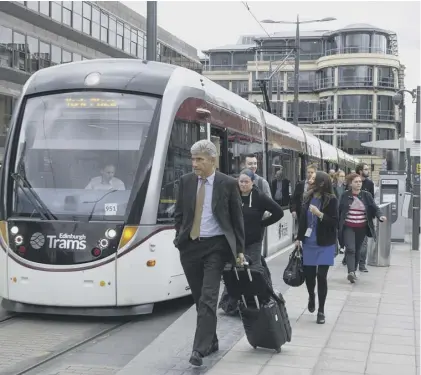  ??  ?? Edinburgh’s tram route cost £55m per kilometre but Sydney’s could end up being £83m per kilometre