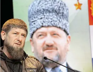  ?? BILD: SN/PICTUREDES­K ?? Ramsan Kadyrows Arm reicht bis nach Österreich.