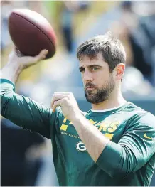  ??  ?? Packers QB Aaron Rodgers is currently signed through 2019, which means at age 36, he’ll be in position to sign another rich contract.