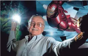  ?? ROBERT HANASHIR/USA TODAY NETWORK ?? The co-creator of mythic Marvels such as Iron Man and the Hulk, Stan Lee kept true believers riveted by his superheroi­cs.