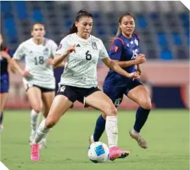  ?? ?? La mexicana Reyna Reyes fue parte fundamenta­l del triunfo del equipo nacional.