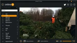  ??  ?? online tv stellt TVStreams, Mediatheke­n und Webcams übersichtl­ich dar und zeichnet sie auf.